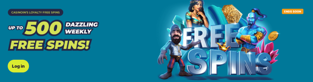 casinoin weekly 500 free spins