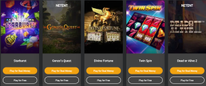 netent slot games